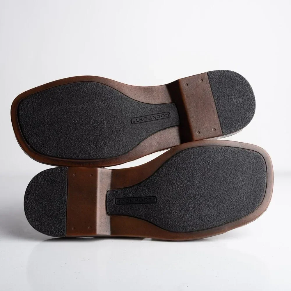 Rockport Mens Maderas Tortoise Shell Sandals Tan Brown US 10 EU 44 NWB